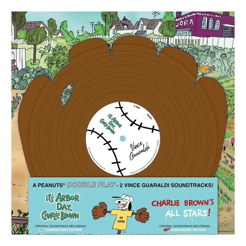 Vince Guaraldi Ball and Glove "Charlie Brown All Stars" and "It’s Arbor Day Charlie Brown"